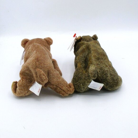 Ty Beanie Babies Tubbo & Pecan Plush Pair Vintage Collectibles Stuffed Animals - Picture 2 of 3